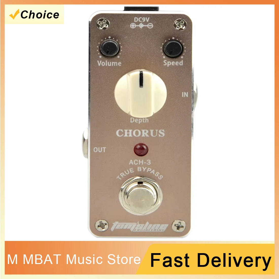 

AROMA ACH-3 Chorus Guitar Effect Pedal Extremely Quiet Built-in Sound Processing System Pedal Guitar Accessories