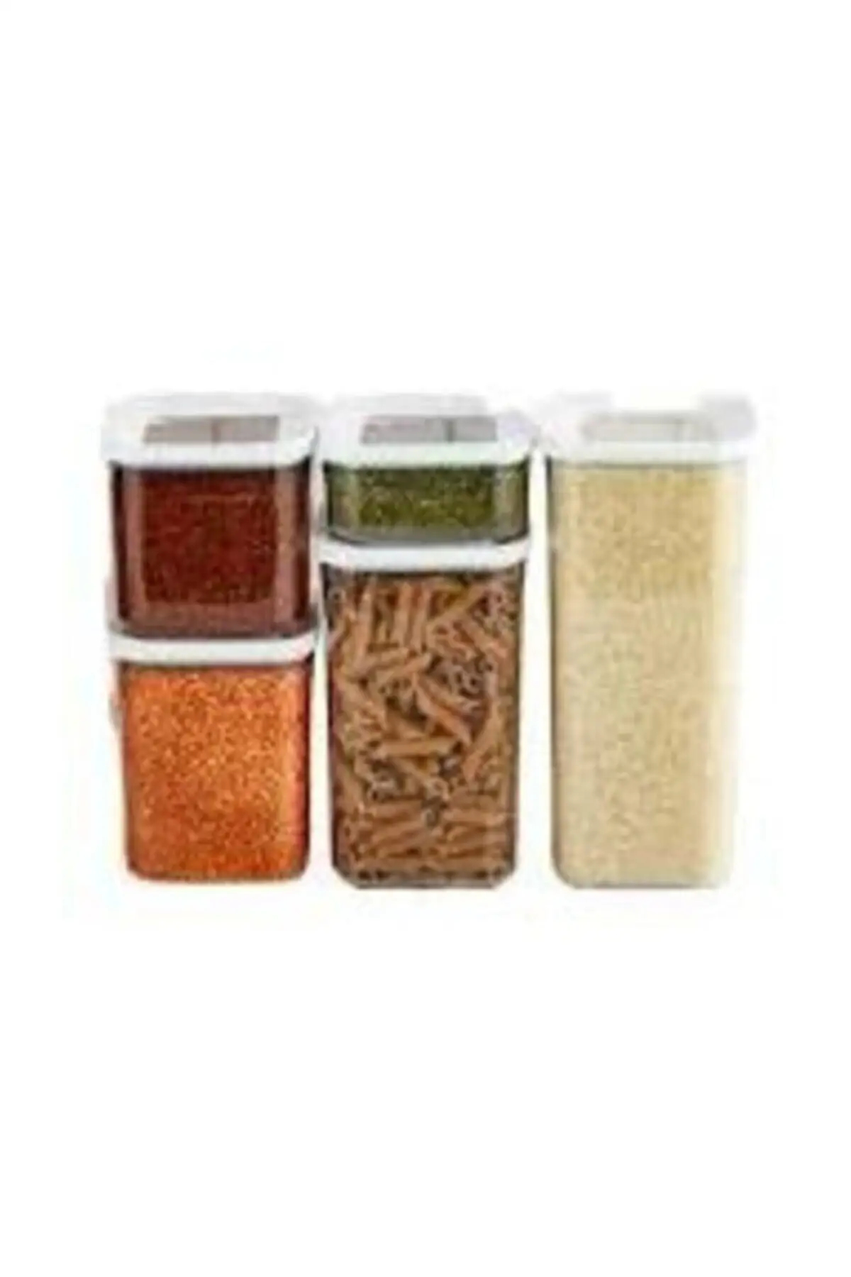 DOLBOVI Vp-188 5 pcs square transparent storage container with 5 pcs