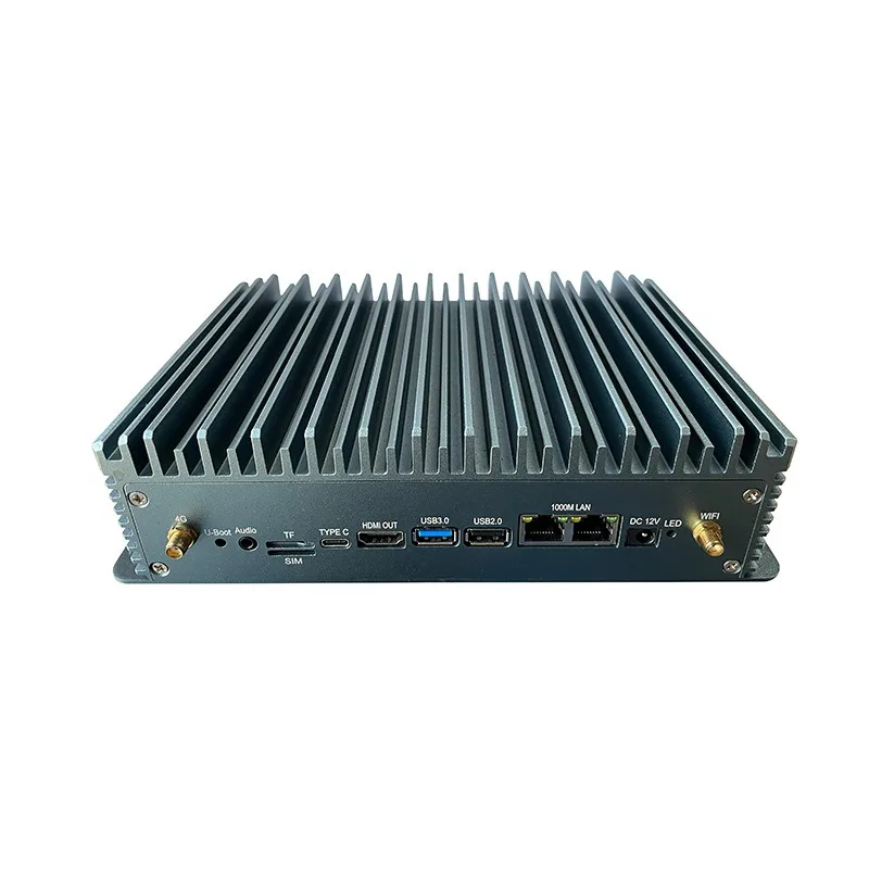 RK3588 industrial control all-in-one machine AI edge computing box Gigabit dual network port industrial machine