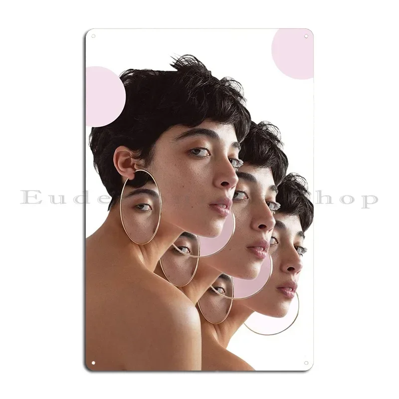 Girl With The Earring Metal Sign Wall Cave Iron Kitchen Funny Plaques Tin Sign Poster