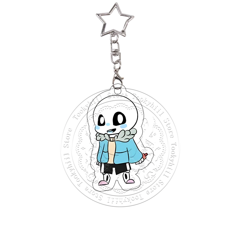 Undertale Acryl-Schlüsselanhänger Frisk Undyne Napstablook Cross Sans Anime Cartoon Spiel Sammlung Taschenanhänger Geburtstagsgeschenk – Detail 4