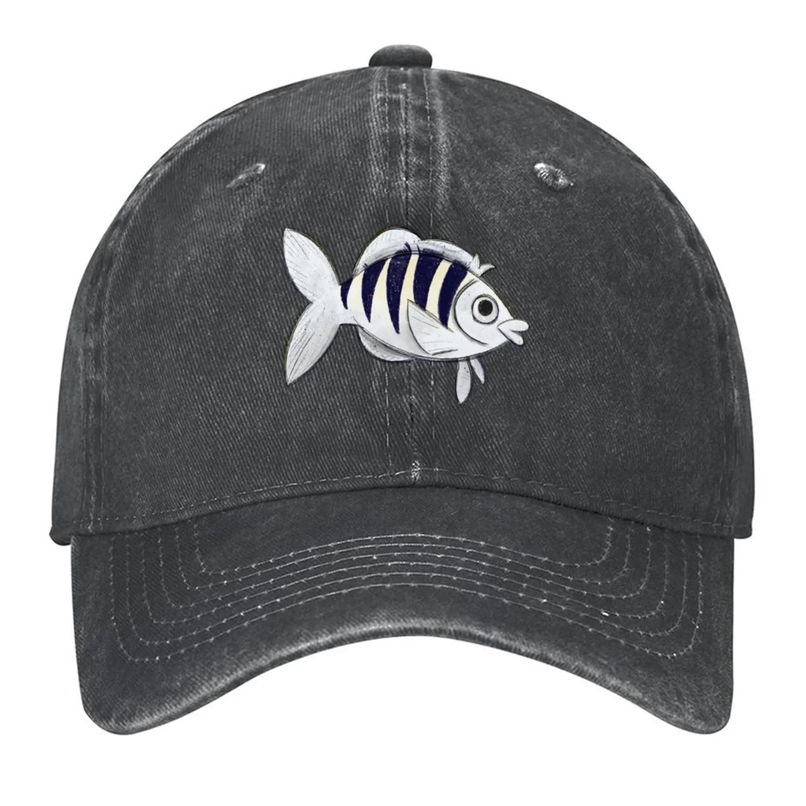 

Creepy Fish Baseball Cap Christmas Hat Fashion Beach Hat Beach Custom Cap Women Hats Men's