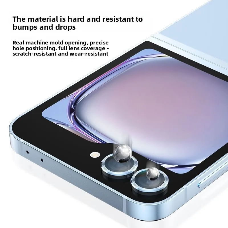 1 Set Metal Lens Protection Frame For Samsung Galaxy Z Flip8 Full Cover Lens Film High Transparency Glass Lenses Funda
