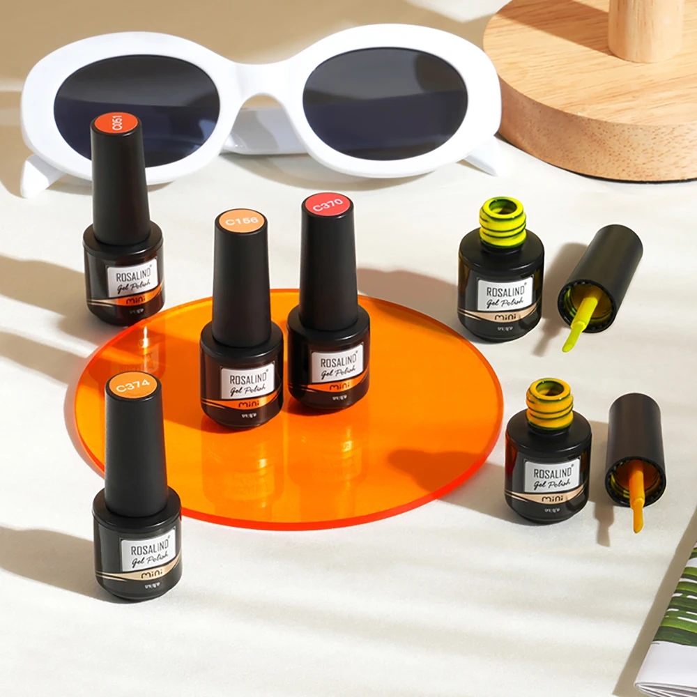 ROSALIND MINI juego de Esmalte de uñas de Gel manicura para uñas arte Vernis semipermanente capa Base superior barniz de Gel LED Kit de Esmalte de uñas DIY
