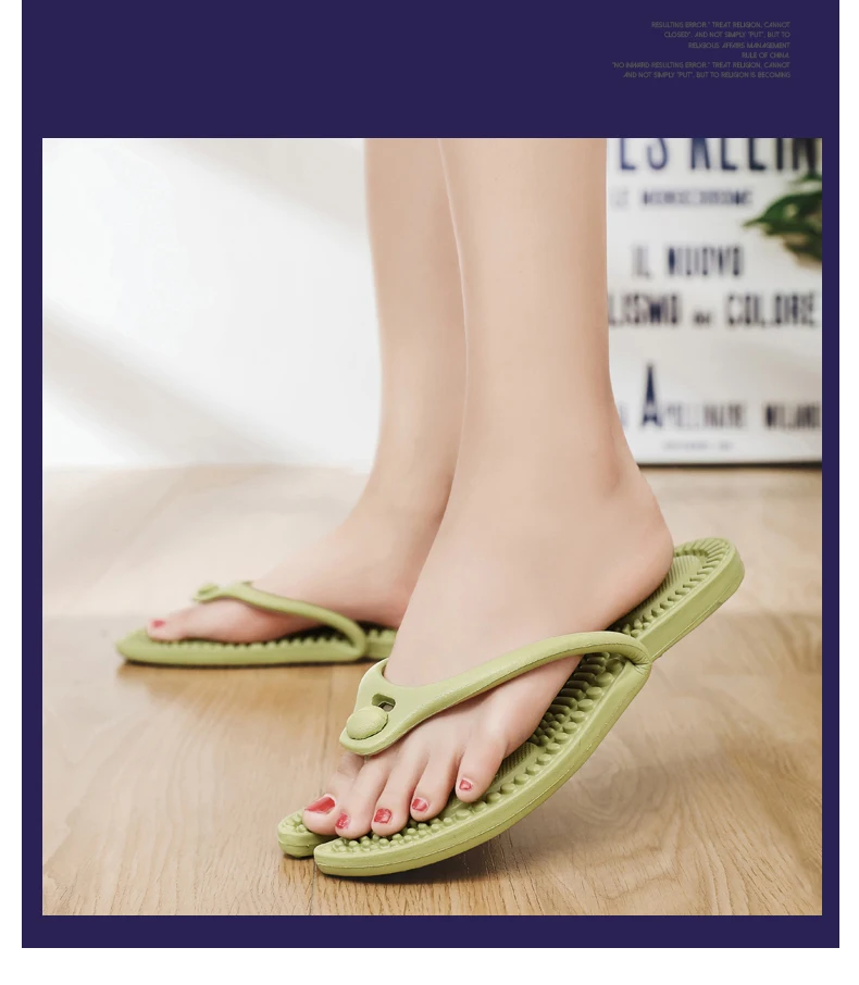 Heißer Verkauf Outdoor Reise Klapp Massage Hausschuhe Hotel Hausschuhe Neue männer Plattform Flip-Flops Badezimmer Hause Frauen Nicht-slip Rutsche – Detail 20