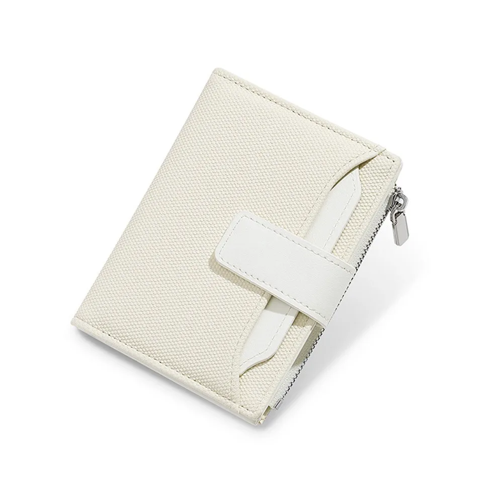 

Женский кошелек из искусственной кожи с несколькими отделениями для карт, защита от кражи, держатель для кредитных карт, водонепроницаемый, однотонный, на молнии, кошелек для монет, мужской