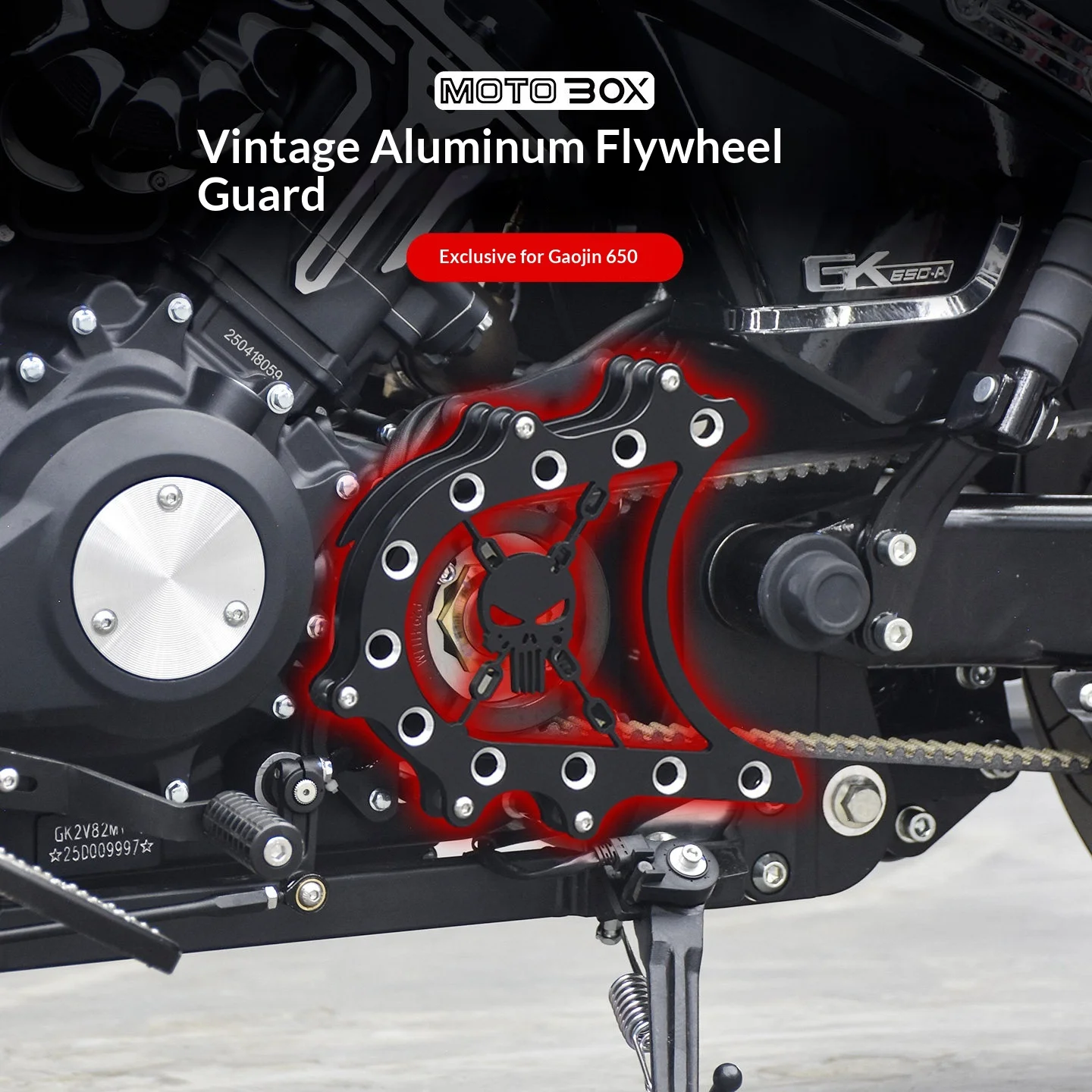 【Premium】For GAOKIN Thor650 Modified Aluminum Alloy Flywheel Cover, Small Sprocket Decorative Cover, Gear Cover Protection Cover