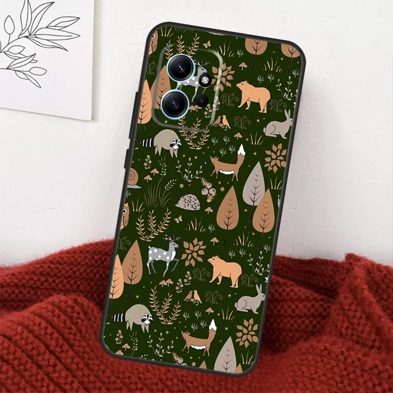 Forest Wild Woodland Animals Case For Xiaomi Redmi Note 12 11 10 9 8 Pro 10S 11S 12S Cover For Redmi 12 12C 10A 9C 10C