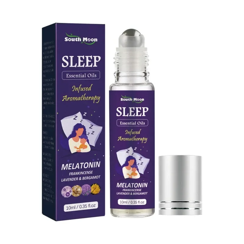 Bola roller tidur, minyak esensial membantu tidur dengan cepat menghilangkan kecemasan lelah stres rileks tubuh meningkatkan Insomnia pijat serum