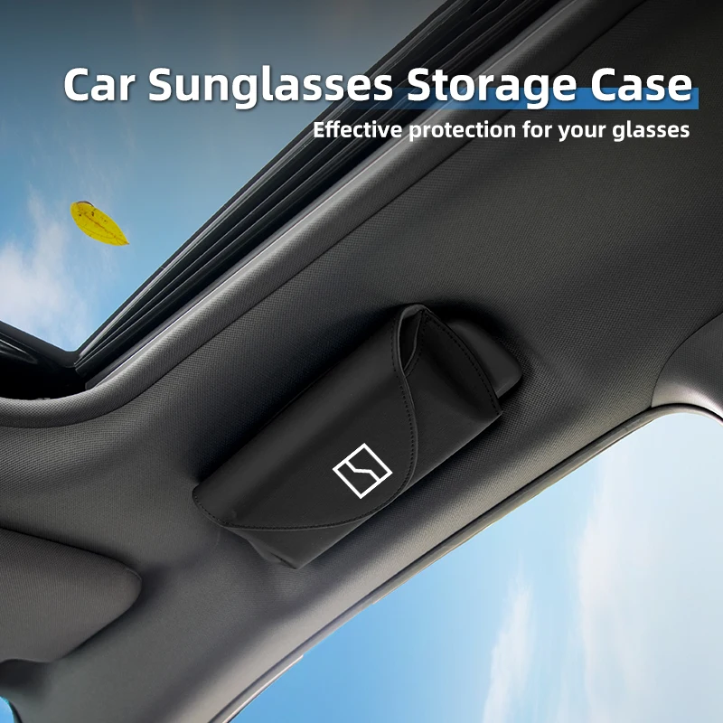

Car Sun Visor Glasses Box Clip Magnetic Sunglasses Storage Case Holder For Zeekr 001 FR 007GT EX1E MIX X 007 009 7X