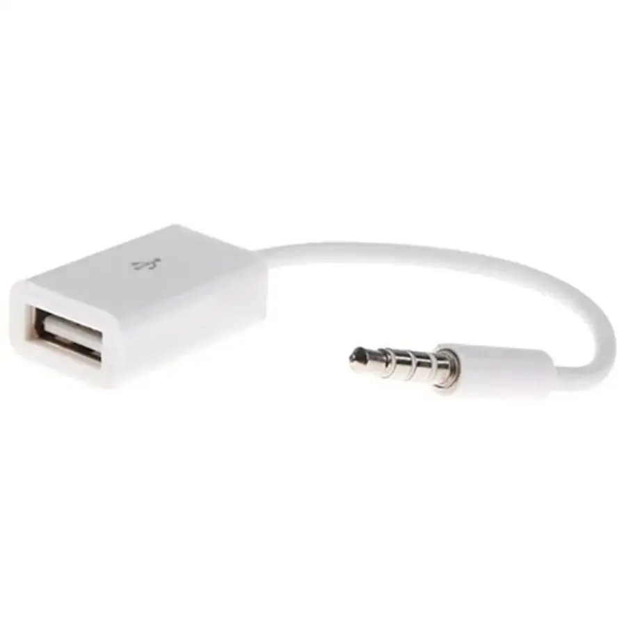 New Practical 3.5mm AUX USB 2 0 Audio Adapter Cable Car Stereo Converter MP3 Speaker U Disk Flash Drive Connection Accessories