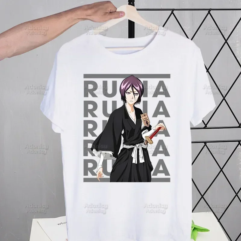 Bleach Anime Kurosaki Ichigo Japanese T Shirt Men Retro Washed Tops Tees Harajuku Tshirt Streetwear Hip Hop Male T-shirts view 3