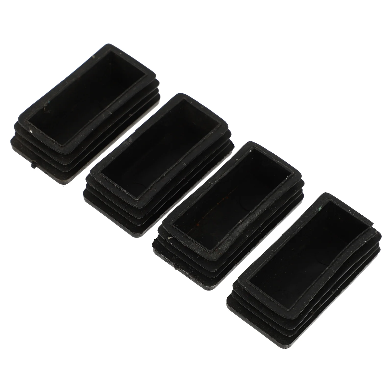 

4 Pcs Ladder Feet Cover Protector Stair Mats Rubber Covers Telescopic Black Ladders for Home