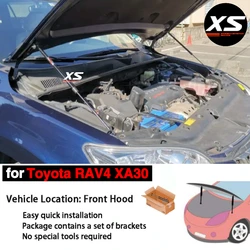 Комплект стоек капота для Toyota RAV4 XA30 Vanguard 2005-2012, амортизатор переднего капота, опорный стержень, поршневой стержень гидравлического амортизатора