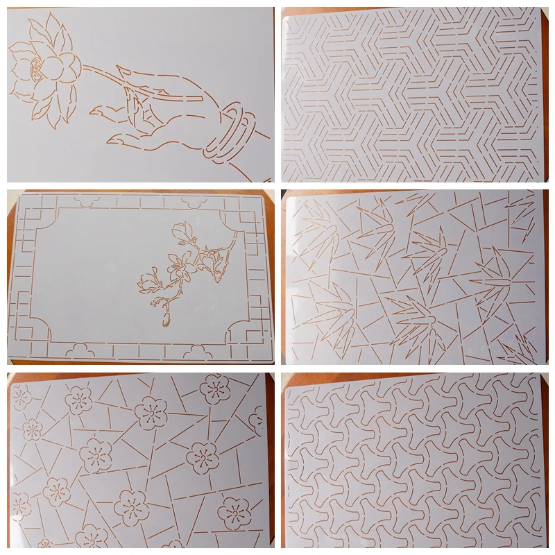 

Набор для вышивания в стиле пэчворк Ручной счет Линейка для квилтинга Дизайн Сашико Мягкая форма Шаблон 1 шт.