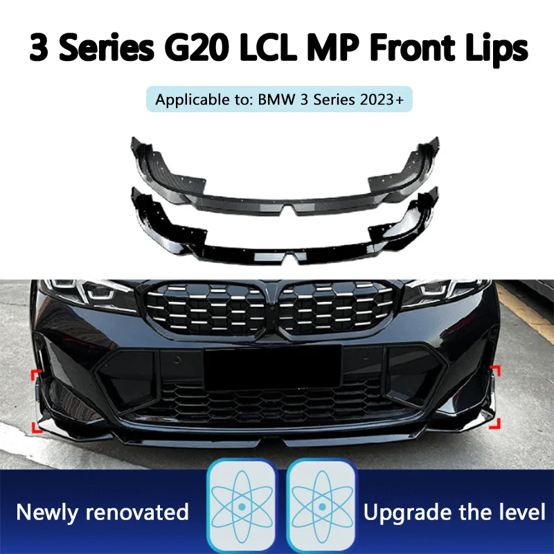 

Подходит для BMW 3 серии g20 LCI M Sport 320 i325i 2023 + MP, объемная передняя губа, высококачественные модифицированные детали