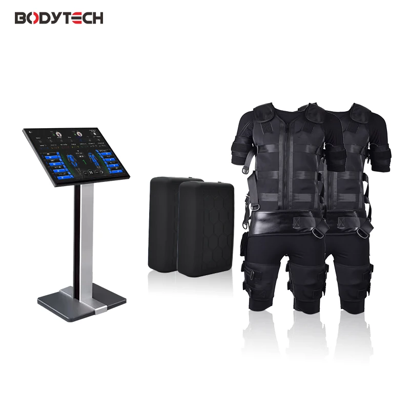 Bodytech Ems Pro Wireless EMS Fitness Vest with 100-Level Pulse Intensity for 20-Minute Workout-Commercial Use