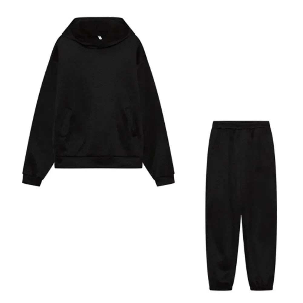 Survêtement chaud pour femme, sweats à capuche décontractés, haut, veste extérieure, tenues, pantalons de survêtement, ensembles 2 pièces, 03/Home, automne, nouveau