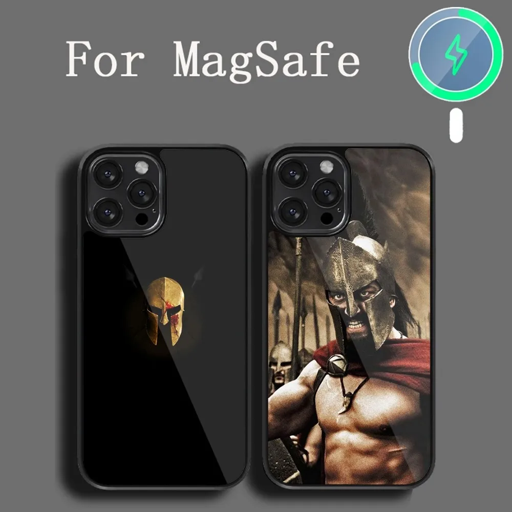 BEAST KINGDOM The Movie 300 Warrior Spartan  Phone Case For iPhone 14 13 12 11 15 Pro Max Plus Magsafe Magnetic Cover