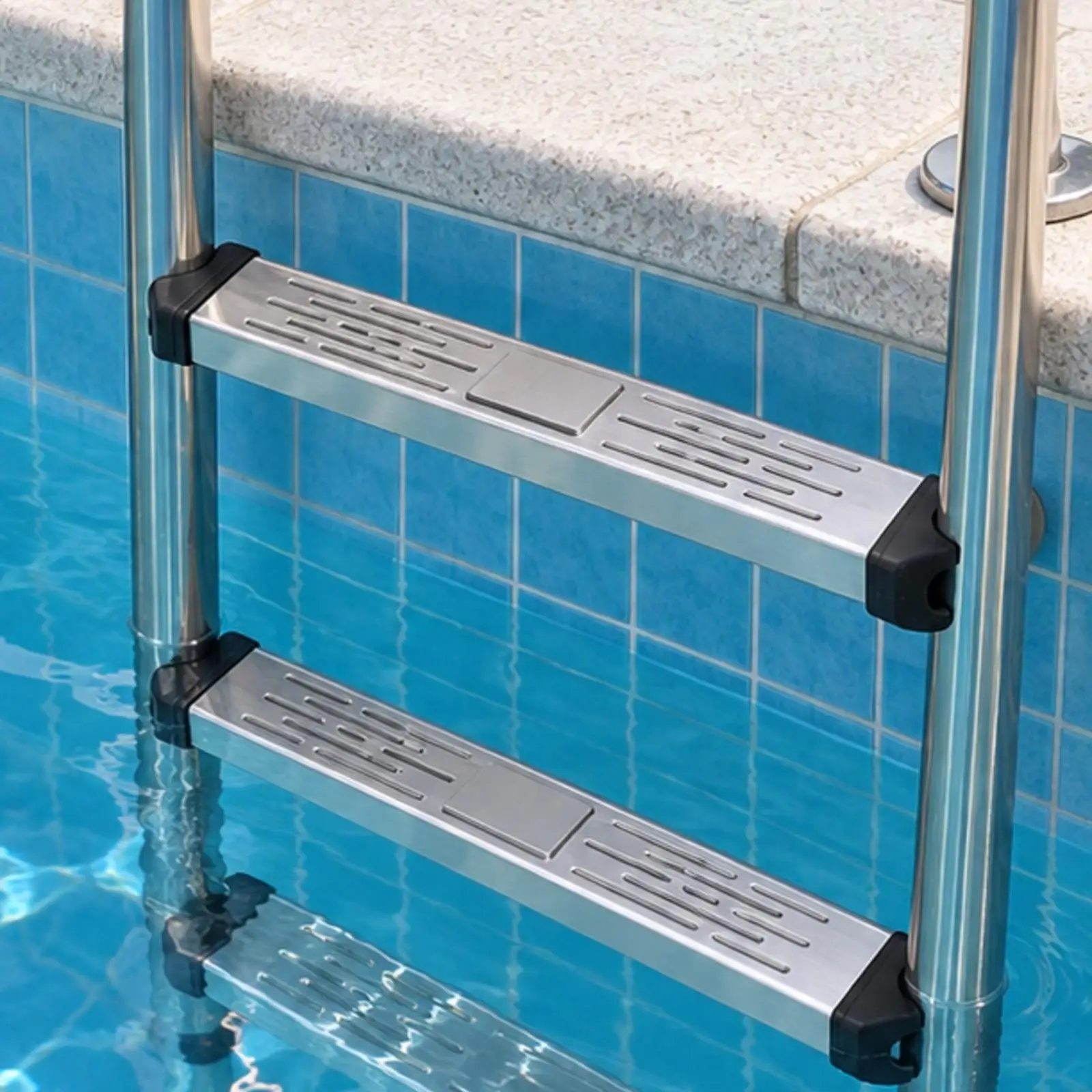 Premium 304 Stainless Steel Pool Ladder with Two Handrails for Safe Pool Access Above Ground Pool