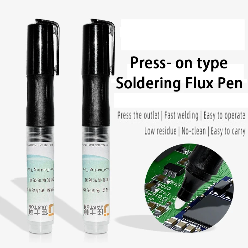 

2 PC Soldering Flux Pen to Welding Equipment Filled With Flux Rosin Alcohol Liquid be Reused Multiple Times to Assist Tools