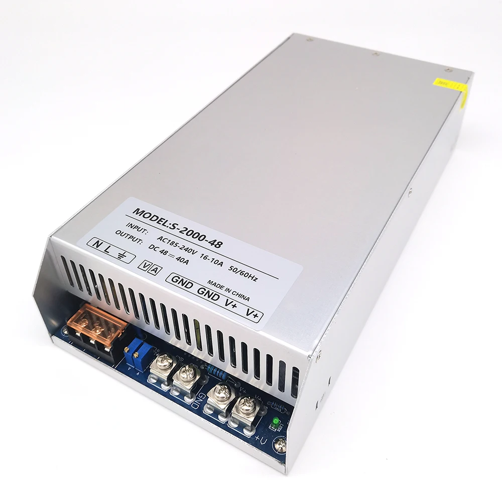 2000W Switching Power Supply Light Transformer AC110V 220V To DC 24V 36V 48V 60V Power Supply Source Adapter For Motor