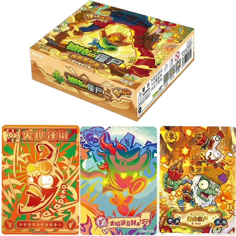 

Original KAYOU Plants Vs. Zombies Card Amazing Nature Journey Chronos Adventure Pack Wild West Plants Game Collection Cards Toys