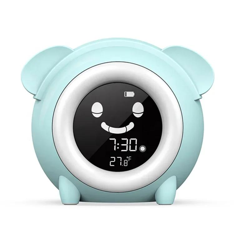 KG-2716 Cute Dog Kids Room Decor Timer Night Light Sleep Sounds Machine Sleep Training All in One Kids Time Trainer Alarm Clock