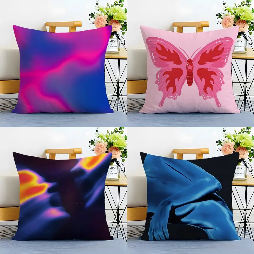 Inspirational Thoughtful Abstract art quotes Cushion Cover Washable Linen comfort Soft  for Sofa Bed Cozy Home Room Decor