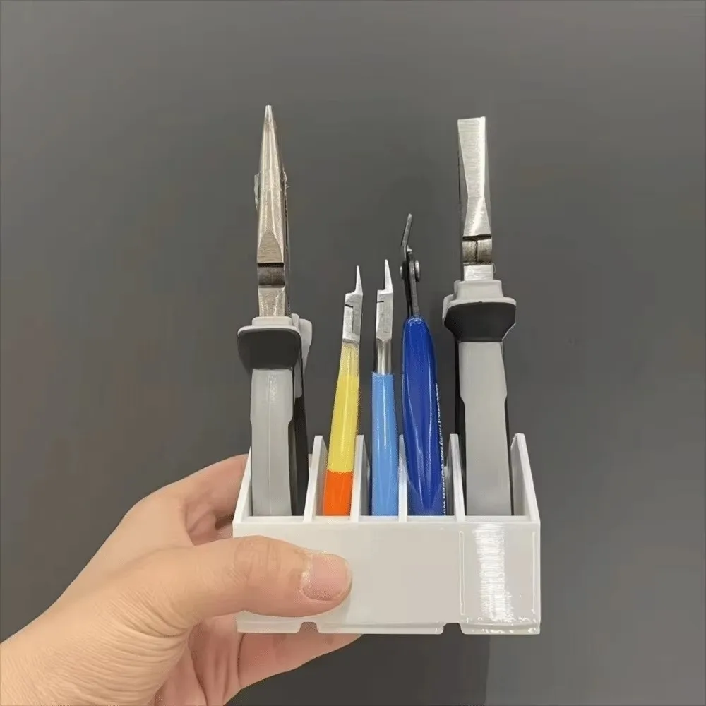 Multi Slot Pliers Storage Rack Garage Drawer Compatible Handmade Desktop Storage Rack Electrician Grade Tool Storage Tray