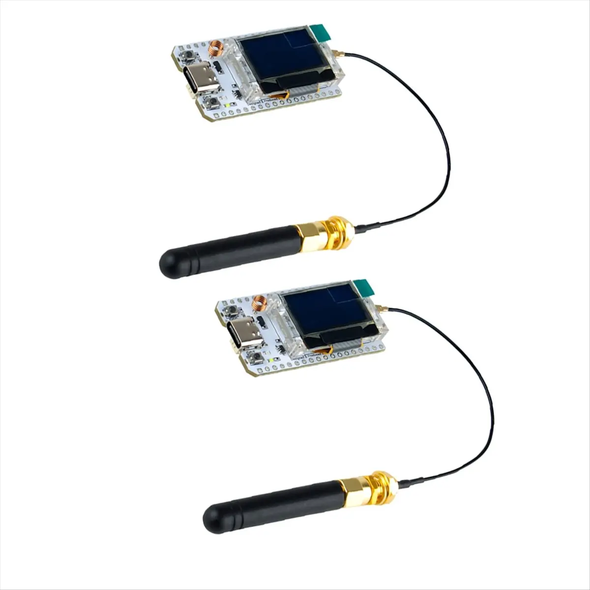 【CYBER MONDAY】2 Sets LoRa Development Board LoRa32 V3 Kit WiFi+BT Module SX1262 OLED Display for Meshtastic LoRaWAN