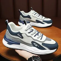 Men's Summer New Versatile Running Shoes Soft Bottom Breathable Lightweight Mesh Casual Sports Trendy Shoe Comfortable Slip-On