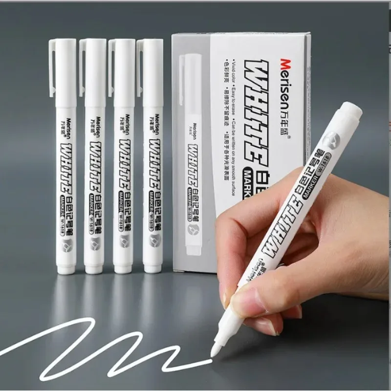 1 Stücke Weiße Marker Stifte Farbe Ölige Wasserdichte 1mm Tattoo Haut Marker Scribe Gel Stift DIY Permanent Make-Up Tattoo liefert