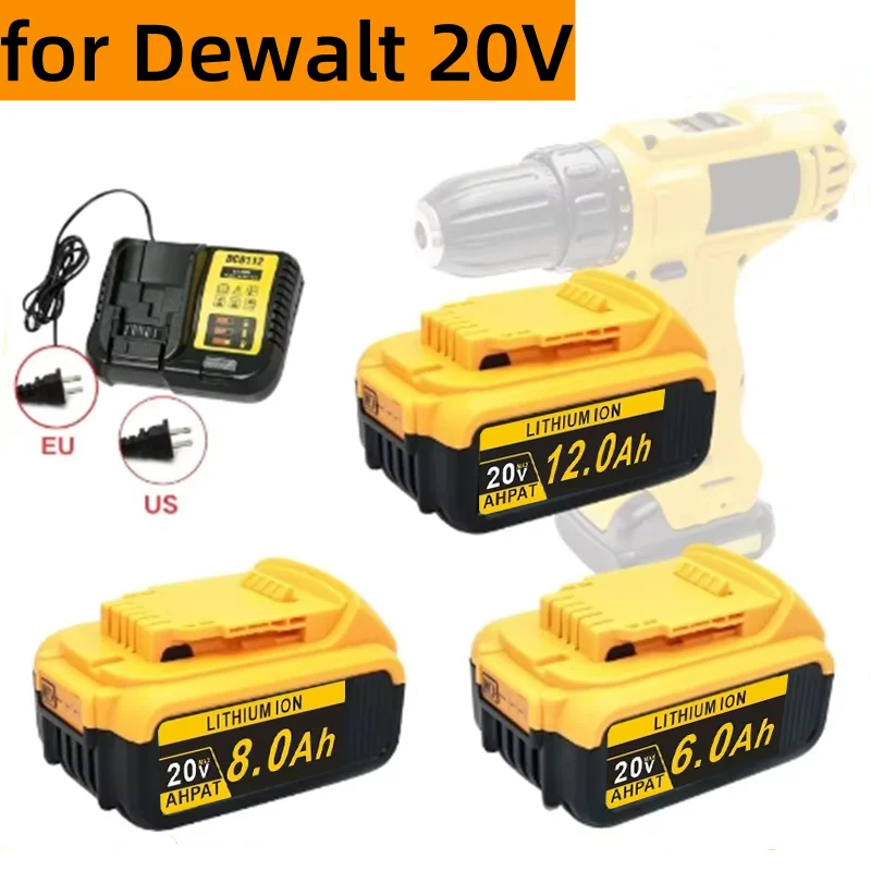 100% asli baru 6.0Ah/8.0Ah/12Ah 20V untuk alat listrik baterai lpega DCB206 20V baterai DCB206 20V DCB205 DCB204-2