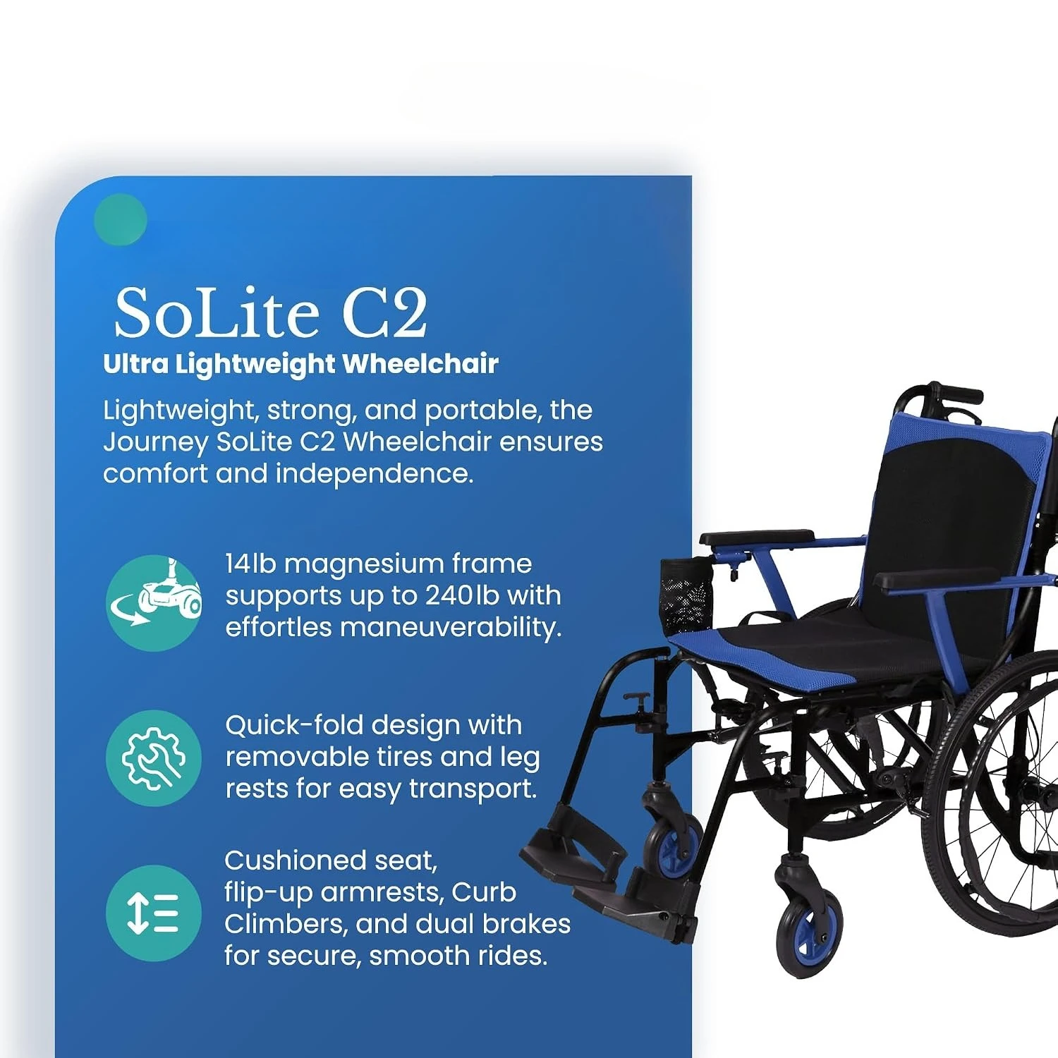 250 Lb Capacity Foldable Portable Manual Chair with Patterned Frame for Adults and Elderly Mobility, Custom