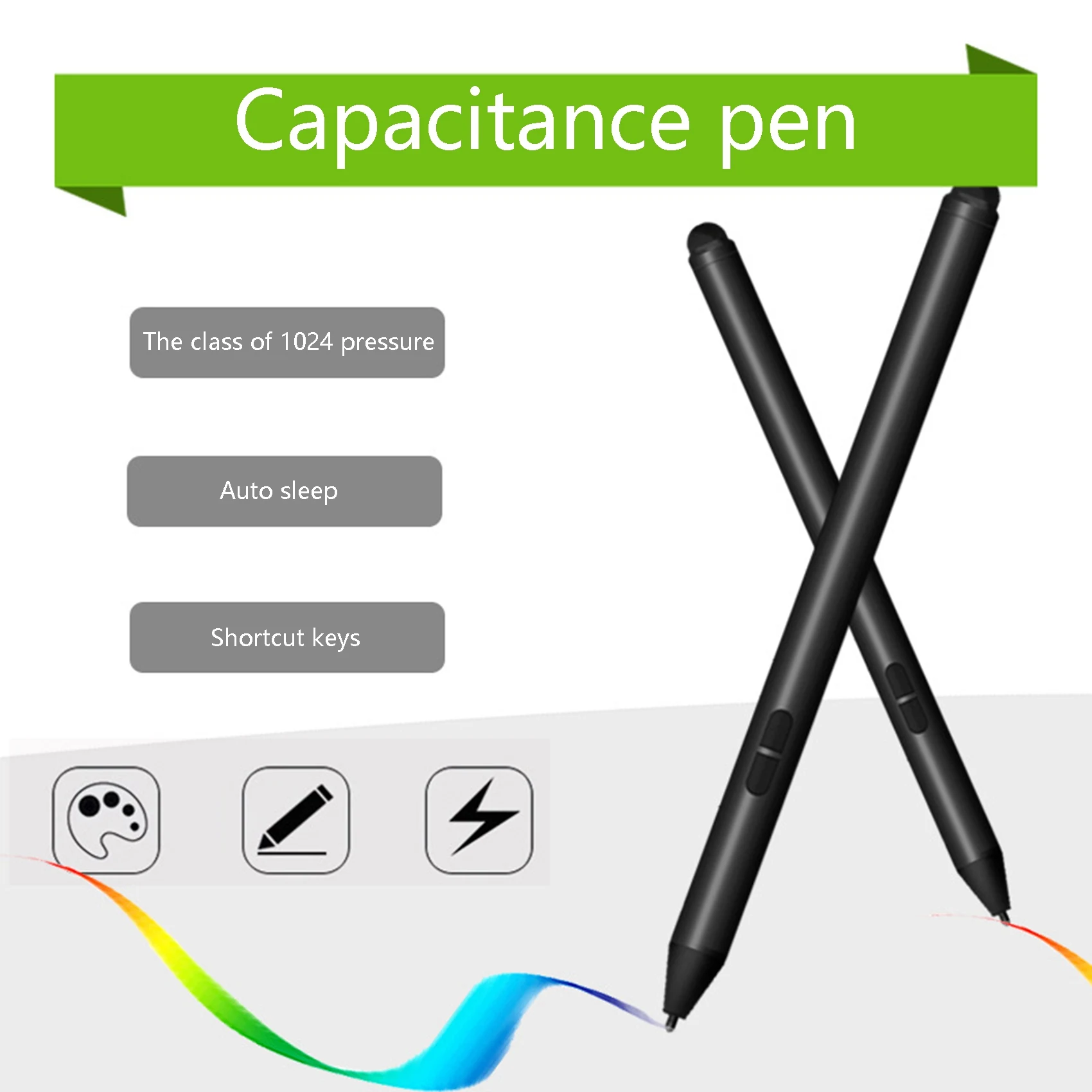 Stylus Pen for Surface Pro 7/Surface Studio 2/ASUS/HP/Acer/DELL/SONY 1024 Pressure-Sensitive Contact Pen Capacitive Pen