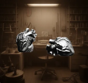 Gothic Anatomical Human Heart Stud Anatomy Oddities Medical Earring Jewelry Ear Punk Jewelry