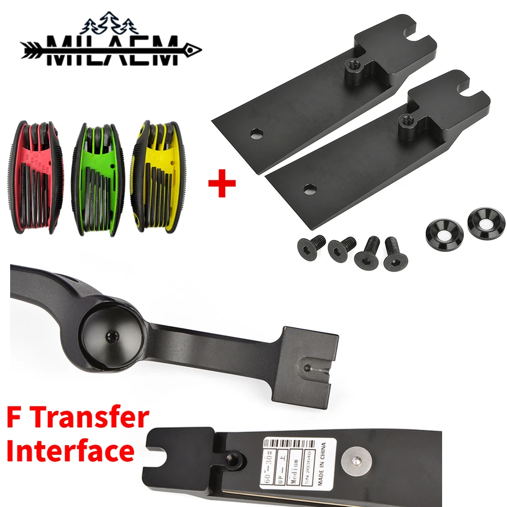 Archery Convert The Bow Limb of The Universal ILF Interface Into F Interface and 9in1 Allen Wrench Set Multi-Tool Accessories