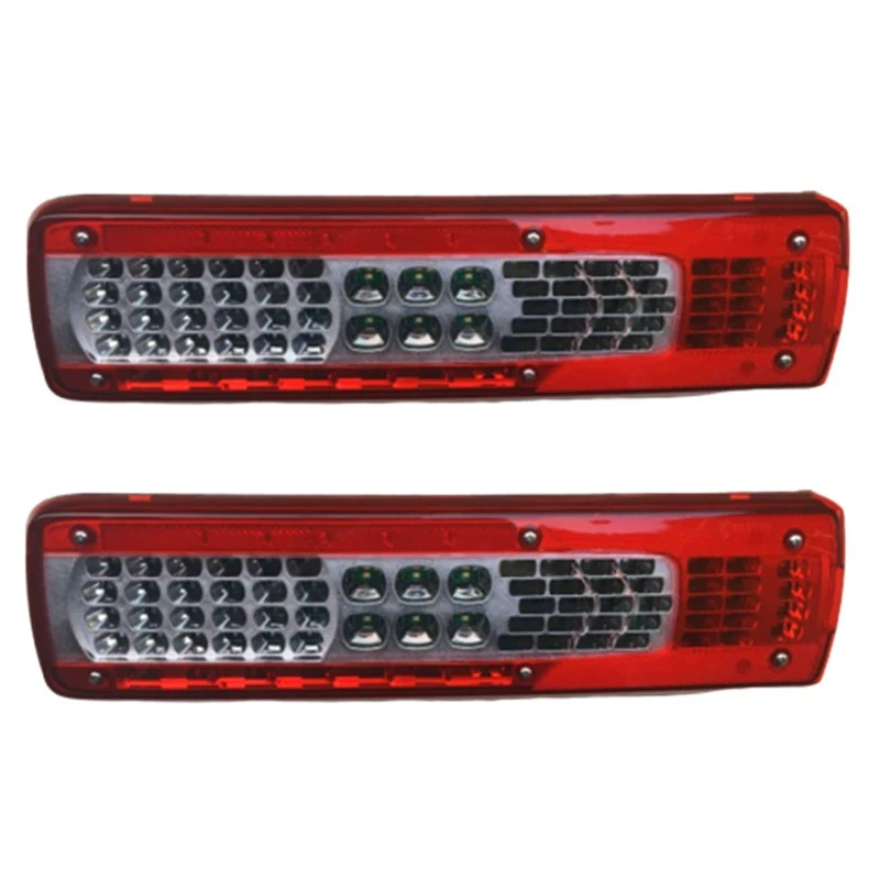 2Pcs 24V LED Tail Lights For Volvo FH 460 540 Heavy Truck For Renault T520 Stop Brake Turn Signal Rear Lamp