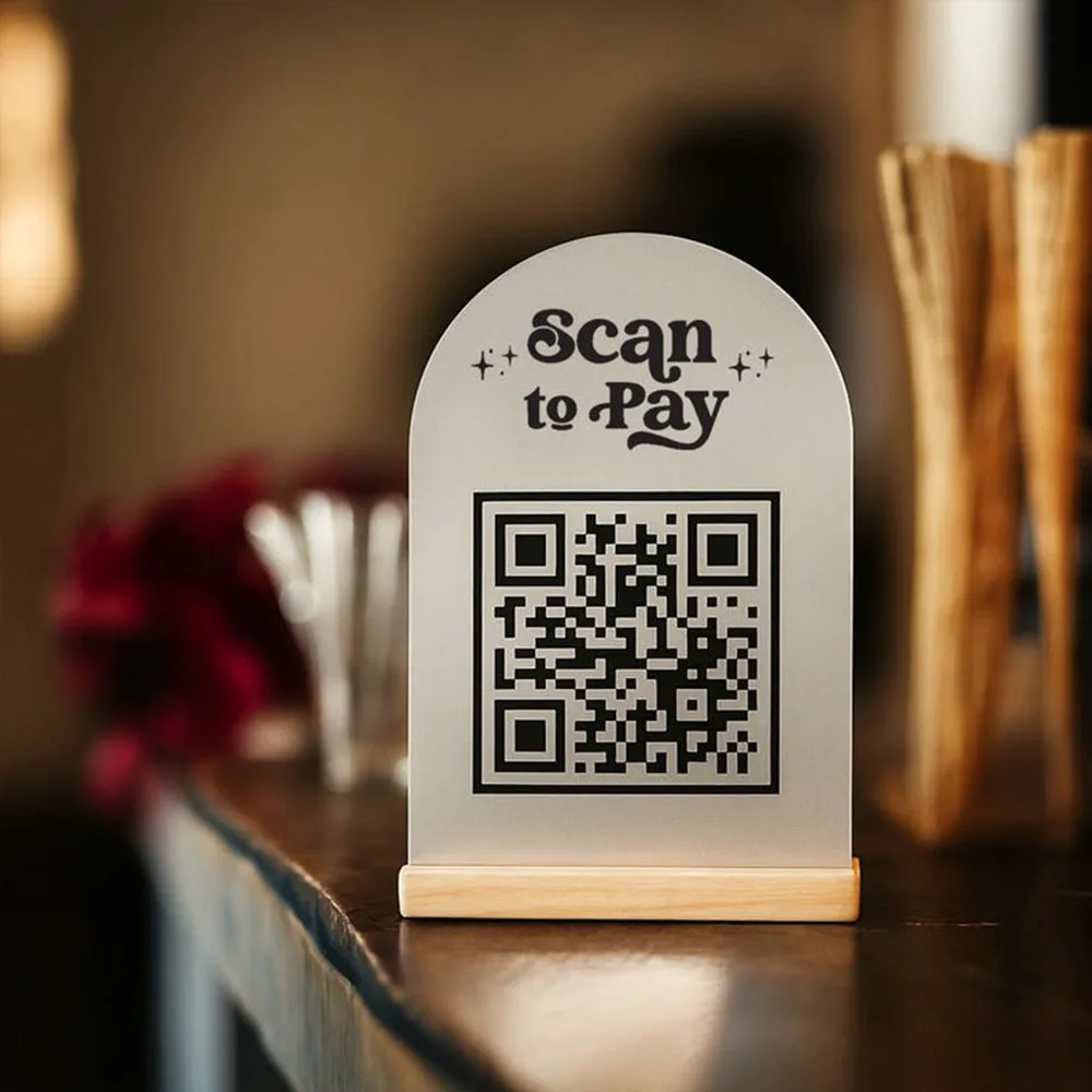 شخصية ترك مراجعة رمز الاستجابة السريعة تسجيل جوجل مراجعة صغيرة QR عرض علامة QR وسائل التواصل الاجتماعي تسجيل طريقة الدفع لوحة الاكريليك