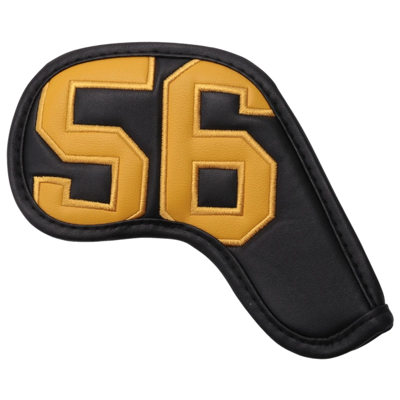 Golf Iron Club Head Cover Protector Simple Sand Wedge Golf Club Iron Headcover Number Printed 48-60 Degree