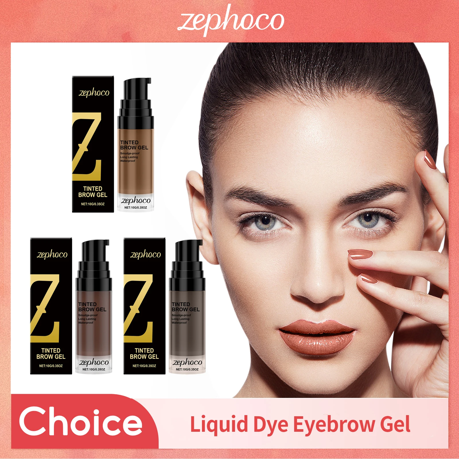 Crema líquida para teñir cejas, potenciador profesional de cejas, tinte duradero, resistente al agua, sin manchas, Gel de tinte para cejas marrón y gris Natural