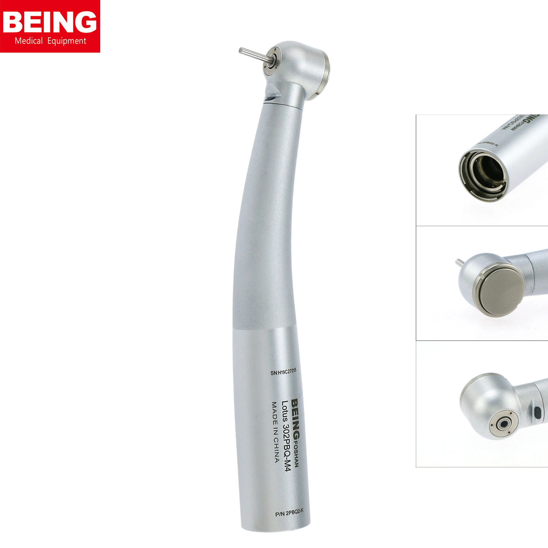 BEING Dental Fiber Optic Ti-Coated Handpiece 6 pin fit Kavo MULTIflex LED Coupler 302PBQ-K 303PBQ-K