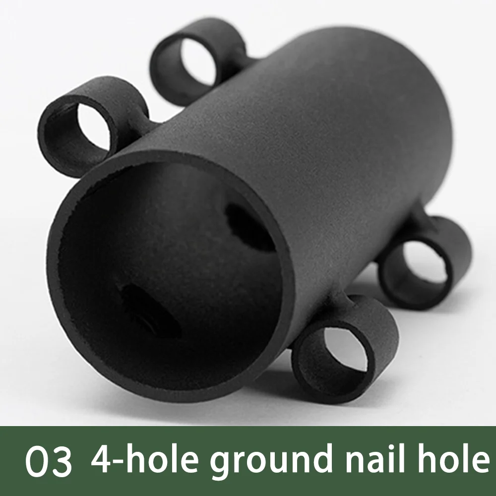 حامل عمود مظلة قابل للتعديل للتخييم في الهواء الطلق، دعامة قطرية كبيرة، ملحقات مظلة خيمة التخييم، قاعدة أنبوب تثبيت الدعامة #5