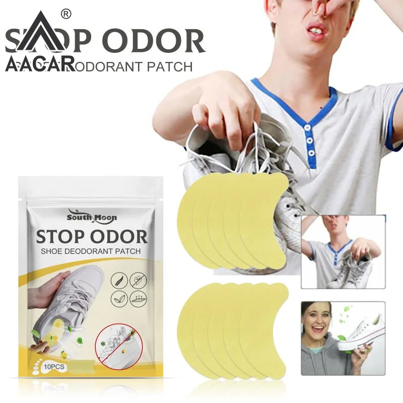 10pcs/pack Shoes Deodorant Sticker Deodorant Foot Odor Deodorants Sneaker Smell Fresh Deodorant Insole  Sticker