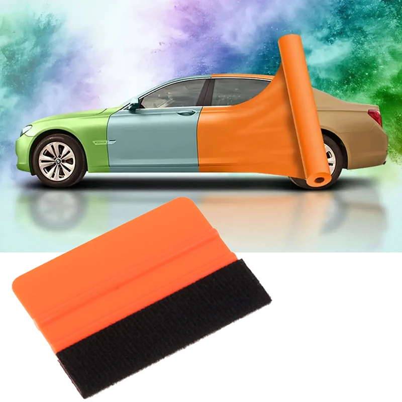 1pc Felt Edge Vinyl Squeegee Decal Scraper Applicator for Window Tinting Film Stickers Plastic Wallpaper Scraper Car Wrap Tools