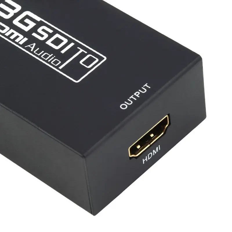 MINI BNC HD-SDI Support 720P 1080P 3G-SDI to HDMI-compatible Converter 3G SDI to HDMI with Coaxial Audio Output Scaler Adapter