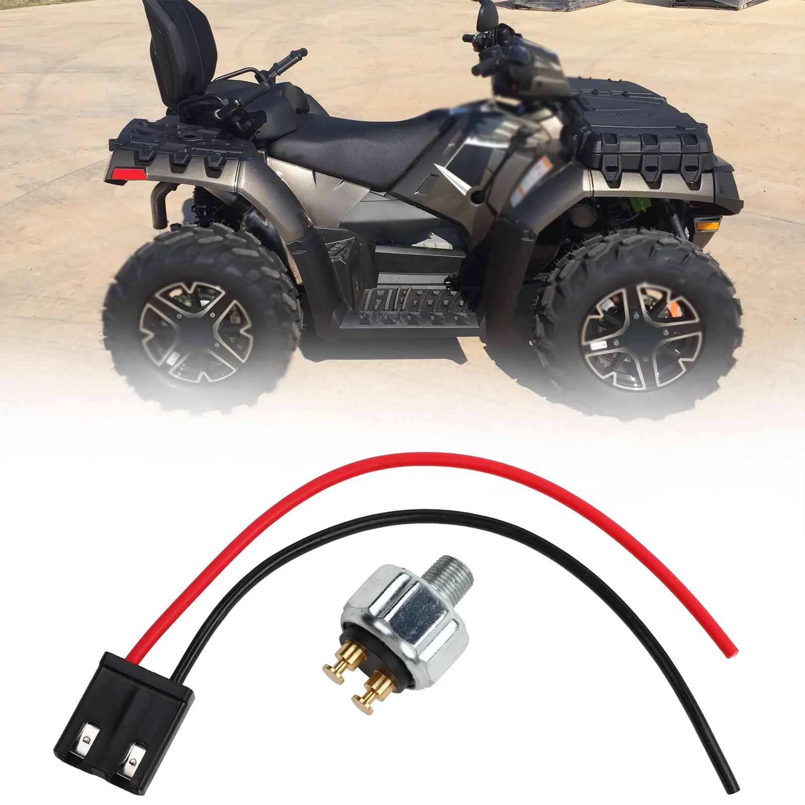 Brake Pressure Switch Pigtail Wire For Connector 4012866 For Polaris For RZR For Ranger 500 800 570 For ATV UTV Brake Light Swit