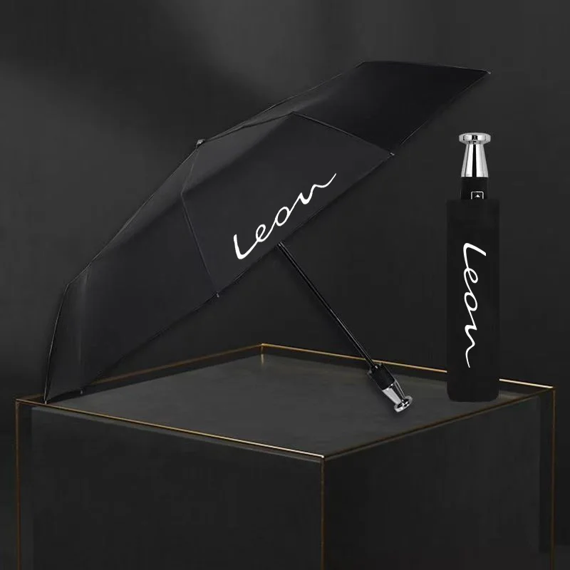 For Seat Leon 5f MK2 MK3 Car Automatic Folding Windproof Sunshade Umbrella Automobile interior accessories