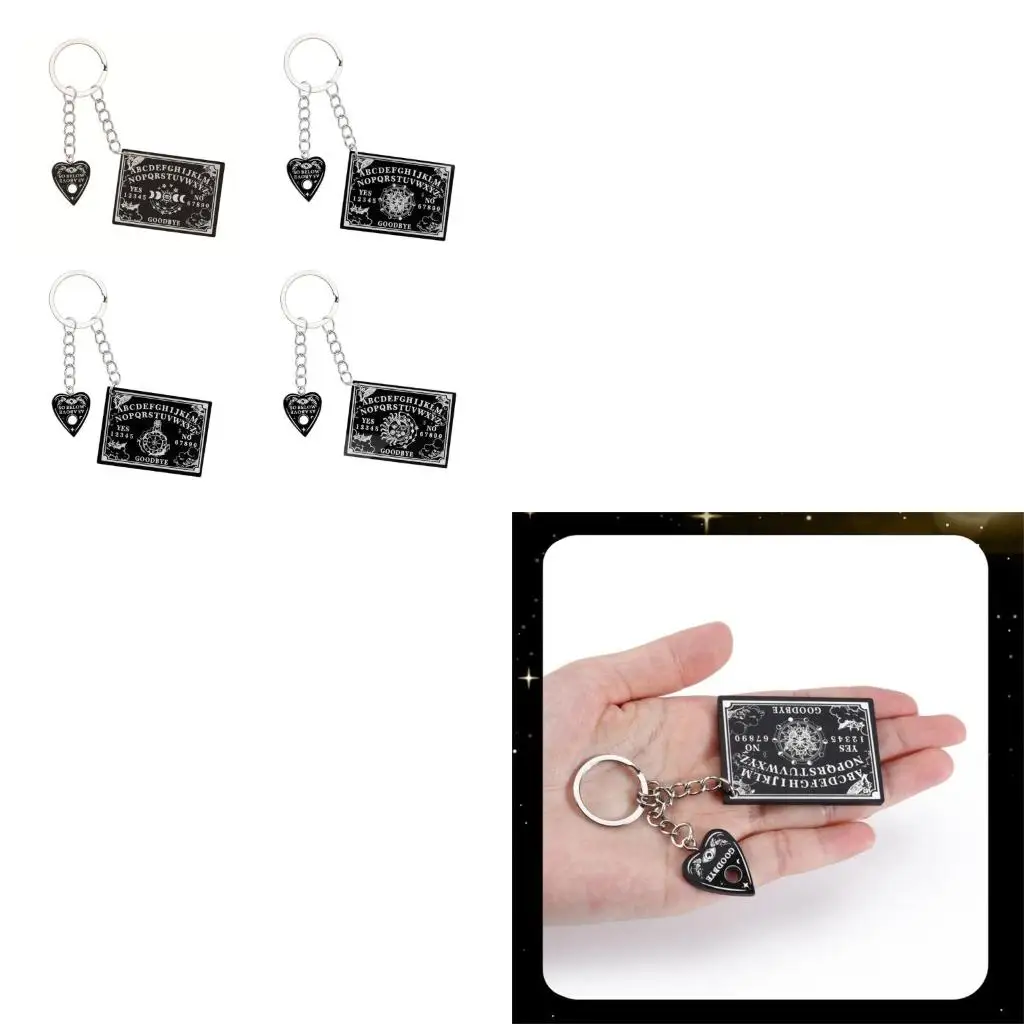 Q39E Game Spirit Hunt Metaphysical Message Board DIY Making Keychain Pendulum Keyring